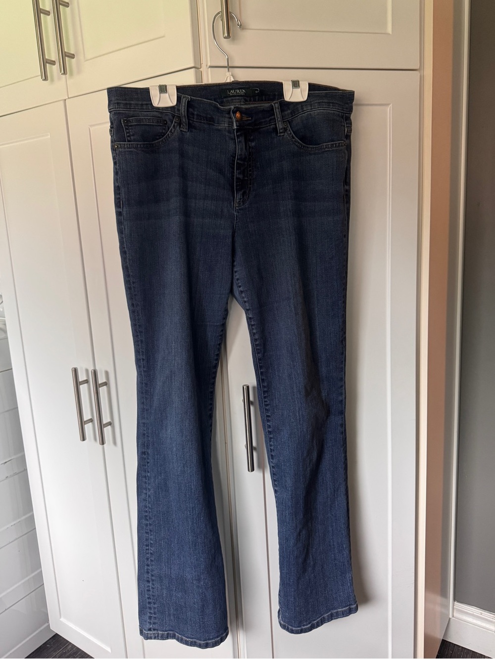 Ralph Lauren Straight Leg Jeans in Dark Blue Wash